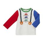 ミキハウス ホットビスケッツ 長袖 Tシャツ ロンT キッズ 73-5203-617 (80, ブルー)