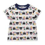 ミキハウス ダブルビー Ｔシャツ 半袖 総柄 男の子 女の子 ベビー キッズ 子供服 62-5201-387 120cm 白