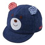 ミキハウス ホットビスケッツ キャップ 帽子 「くまのお顔」シリーズ ベビー服 キッズ 男の子 女の子 73-9102-822 3S インデ