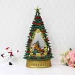 ショッピングサンタ ツリー型 バブルLEDライト サンタスレイクリスマス ディスプレイ ツリー アンティーク オブジェ インテリア ショップ プレゼント ギフト RE026005