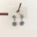 Yahoo! Yahoo!ショッピング(ヤフー ショッピング)ピアス 人気 レディース ピアス キャッチ シルバーニードル ピアス フラワー ドロップ ピアス 真珠 ラインストーン ピアス パーティー プレゼント デート 揺れる