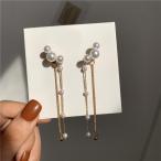 Yahoo! Yahoo!ショッピング(ヤフー ショッピング)ピアス レディース S925シルバーニードル パール ロング タッセルイヤリング 揺れる 揺れるデザイン おしゃれ女子 かわいい シンプルデザイン