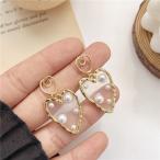 Yahoo! Yahoo!ショッピング(ヤフー ショッピング)ピアス レディース S925シルバー シンプル エレガント パール ゴールド スケルトン フープ クリアデザインピアス 韓国風ピアス 透明ピアス おすすめアイテム