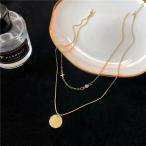 Yahoo! Yahoo!ショッピング(ヤフー ショッピング)二層ネックレス 女性 鎖骨チェーン シンプル ワイルド ゴールド ロング 2021年 新商品 ラウンド シンプル おしゃれ 普段使い フォーマル
