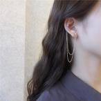 Yahoo! Yahoo!ショッピング(ヤフー ショッピング)S925シルバー レディース ピアス ロングタッセルチェーンピアス ハートイヤーボーンクリップ おしゃれピアス