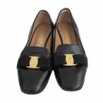  Salvatore Ferragamo Salvatore Ferragamovala лента опера обувь кожа черный размер 23cm женский [ б/у ]