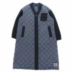 ラベンハム LAVENHAM 19AW 50周年 キルティング コート ジャケット ロング ノーカラー ナイロン 中綿 XS ブラック LVH-19AW-103CLC a162