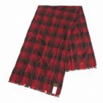 RRL ダブルアールエル ラルフローレン タータンチェック柄 マフラー レッド メンズ 417807551001 【中古】