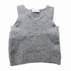 CELINE Celine Trio mf Logo Anne gola. вязаный лучший tops размер 80 baby серый [ б/у ]