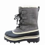 soreruSOREL CARIBOU SHALE STONE Carib - winter ботинки боты уличный обувь 25cm серый мужской женский [ б/у ]