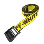  как новый OFF-WHITE "теплый" белый ремень Carry over in пыль настоящий OMRB012F196470036000 желтый O/S мужской женский 
