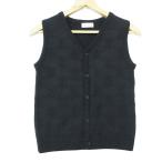 CELINE Celine лучший безрукавка V шея вязаный Macadam рисунок Trio mf Logo tops 