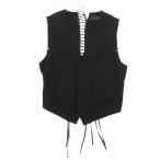 HAIDER ACKERMANN - Ida -a машина man лучший Y2K кожа сетка переключатель жилет tops Италия производства 