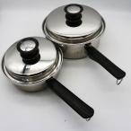 アムウェイ クィーン 小ソースパン 旧モデル / 中ソースパン 旧モデル セット Amway 中古良品