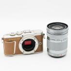 ショッピングオリンパス OLYMPUS オリンパス PEN E-PL9 ボディ ブラウン + M.ZUIKO DIGITAL ED 40-150mm F4.0-5.6 R 中古難有