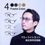 老眼鏡 遠近両用 メンズ おしゃれ 大きめ ブルーライトカット 遠近両用メガネ 遠近両用老眼鏡 累進多焦点 大きい 大きいサイズ 上部 度なし ev004ffiqsky2