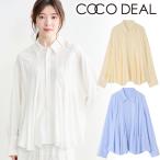 ショッピング春夏 即日発送(火曜除く)/COCODEAL ココディール フレアペプラムシャツ 76118050 26SS 2026春夏 キャンセル返品不可