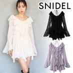 ショッピングシフォン ＼PRE SALE30%OFF／1/4(日)発送予定/SNIDEL スナイデル  シフォンフリルミニコンビワンピース SWFO255027 25FW 2025秋冬 キャンセル返品不可