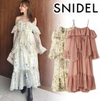 ＼期間限定10%OFF／即日発送(火曜除く)/SNIDEL スナイデル  オフショルフリルワンピース SWFO255031  25FW 2025秋冬 キャンセル返品不可