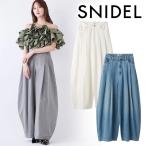 | время ограничено 10%OFF| отправка в тот же день /SNIDEL Snidel машина b Denim широкий брюки SWFP261236 26SS 2026 весна лето отмена возвращенние товара не возможно 