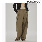 即日発送/TODAYFUL トゥデイフル Twill Wide Trousers 12510707  2025春夏 キャンセル返品不可