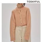 ＼SALE20%OFF／即日発送/TODAYFUL トゥデイフル  Brashed Knit Cardigan 12520530  2025冬 キャンセル返品不可