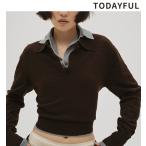 予約商品/TODAYFUL トゥデイフル  Layered  Polo Knit 12610508 2月末〜3月末入荷予定 26SS 2026春夏 キャンセル返品不可