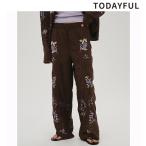 ＼ポイント5%！10/5(日)まで／予約商品/TODAYFUL トゥデイフル Embroidery Patchwork Trousers 12610719 3月末〜4月末入荷予定 2026春夏 キャンセル不可