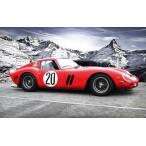  картина способ обои постер (. ... наклейка тип ) Ferrari 250 GTO 1962 год известная машина исторический самый большая сумма Cara черный F25G-001W1( широкий версия 921mm×576mm)< сделано в Японии >