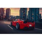  картина способ обои постер (. ... наклейка тип ) Ferrari 458 Италия Liberty Walk Cara черный F458-012W1( широкий версия 921mm×576mm)< сделано в Японии >