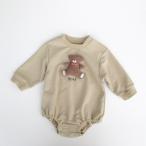 SALE 50%OFF детский комбинезон детская одежда Ampersand варьете long Pas бежевый 70cm детская одежда длинный рукав .. Mini обратная сторона шерсть 2023SP