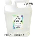 手指消毒用アルコール 手指消毒液 アルコール消毒液 業務用 エタノール 大容量 75％ 4L 濃度 70%以上 アルコール除菌 種類 詰替用 感染対策 病院 ランキング