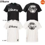 ATHLETA アスレタ Jr.定番ロゴTシャツ 03015jm ジュニア サッカー 半袖 プラクティスシャツ プラシャツ ホワイト ブラック 特価