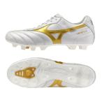ショッピングJapan MIZUNO ミズノ モレリア II JAPAN スーパーホワイトパール×ゴールド P1GA260150 BRIGHT GOLD PACK カンガルー サッカースパイク MORELIA レアルスポーツ