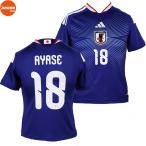 ショッピングステッカー キッズ ＃18 上田綺世 アディダス サッカー日本代表 2026 ホーム レプリカ ユニフォーム adidas uv719 jz9688