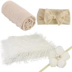  фотосъемка для покрывало младенец новорожденный фотография коврик одеяло лента для волос одеяло лента-ободок baby простыня ( белый 4 пункт )