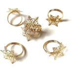 ナフキンリング 雪の結晶 テーブル