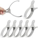  зажим для футона нержавеющая сталь стирка щипцы супер мощный большой не ржавеет широкий открытие ширина 12cm 6 шт. комплект 