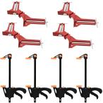 木工用クランプ 2種セット 直角 仮止め 仮組み L字固