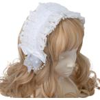 ショッピングdsi ヘッドドレス ロリィタ ゴスロリ ゴシック ヘアクリップ ドレスアクセ レース(ホワイト)