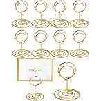 ポップスタンド 10個入り ステンレス メニュー立て 値札立て パン屋 ケーキ屋さん 飲食店 5cm(ゴールド,  5cm)