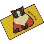  wellcome коврик кошка Chan кошка модный симпатичный наружный салон коврик перед дверью дверной коврик ( желтый, 40 cm x 60 cm)