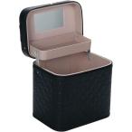  несессер ящик для косметики cosme box кейс для хранения мелкие вещи tray зеркало есть ( черный )