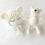  младенец новорожденный новый bo-n фото костюм фотосъемка вязаная шапка мягкая игрушка костюм мульт-героя празднование рождения первый . праздник .( белый, 0-3)