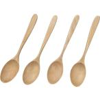 4本セット 木製 カレー スプーン デ