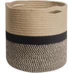  цветочный горшок покрытие корзина горшок корзина салон хлопок интерьер татами .. стирка корзина ( черный, большой )