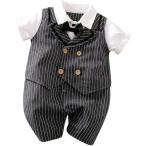  детская одежда baby формальный мужчина короткий рукав детский комбинезон темно-серый полоса 73cm ( темно-серый полоса, 73)