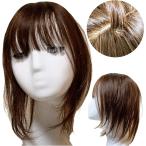 部分ウィッグ 人毛100% ヘアピース 