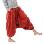 サルエルパンツ アラジンパンツ スウェット メンズ 冬 大きいサイズ 裏起毛 おおきいサイズ ダンス(マルーン,  Free Size)