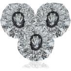  душ колпак aluminium водонепроницаемый уход шерсть окраска волосы колпак краситель для волос для взрослых 3 шт. комплект ( серебряный, 3 листов )